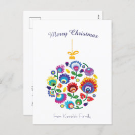 🎄 kerstboomkaars - folklore [white] Holiday Feestdagenkaart