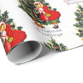  kerstboomkaars met kaarslicht of cadeau cadeaupapier (Rol Hoek)