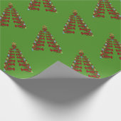 kerstboomkaars Nautische cadeaubonnen groen Cadeaupapier (Hoek)