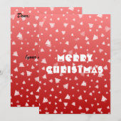 kerstboomkaart (Voorkant / Achterkant)