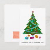 kerstboomkaart (Voorkant / Achterkant)