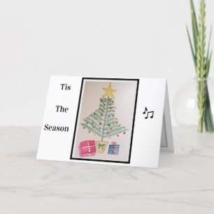 kerstboomkaart feestdagen kaart