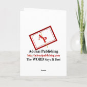 kerstboomkaart feestdagen kaart (Achterkant)