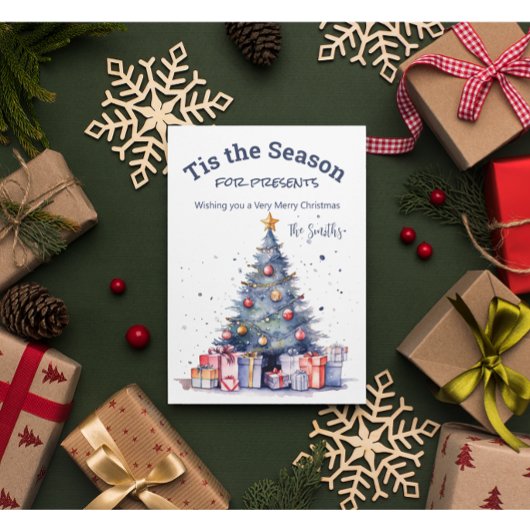  kerstboomKaart Feestdagenkaart