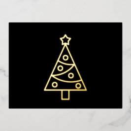 kerstboomkaart Folie feestdag postkaart Feestdagen Briefkaart