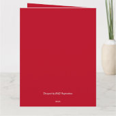 kerstboomkaart kaart (Achterkant)