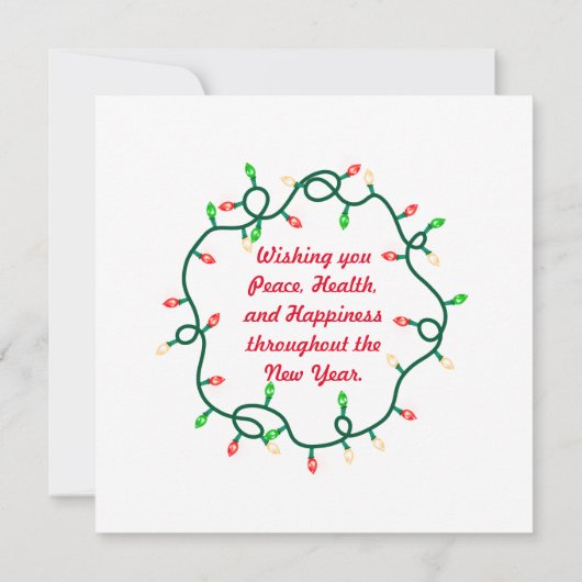 kerstboomkaart kaart (Achterkant)