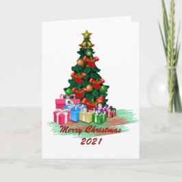 kerstboomkaart kaart