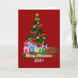 kerstboomkaart kaart