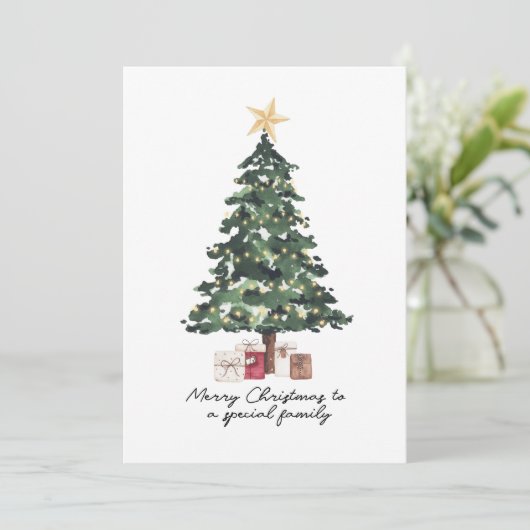 kerstboomkaart kaart (Staand voorkant)