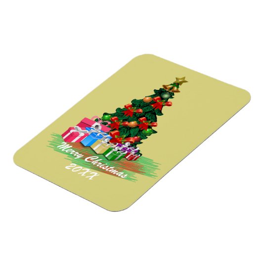 kerstboomkaart magneet (Linkerzijde)