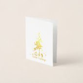 Kerstboomkaarten Folie Kaarten (Voorkant)