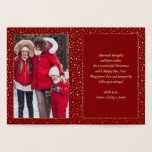 Kerstboomkalligrafie | Foto Holiday Real Folie Kaarten (Binnen)