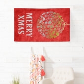 kerstboomkaneelversieringen en uw ideeën spandoek (Insitu)