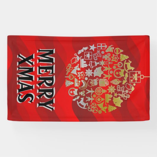 kerstboomkaneelversieringen en uw ideeën spandoek (Horizontaal)