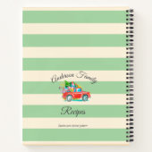  kerstboomkar met rode vrachtwagen - Recippen Naam Notitieboek (Achterkant)