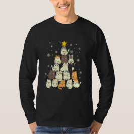 kerstboomkat voor Merry Catmas T-shirt