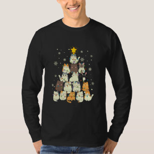 kerstboomkat voor Merry Catmas T-shirt