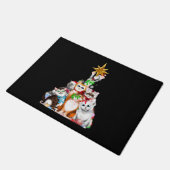 kerstboomkatten deurmat (Schuin)
