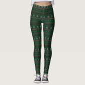 kerstboomkermis Snowflake Holiday Leggings (Voorkant)