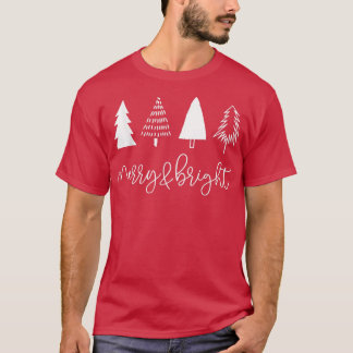 kerstboomkersen en vrolijk kerstfeest met xm t-shirt