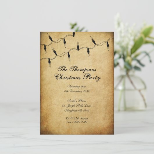  kerstboomkerstbomen feiale lampjes kaart (Staand voorkant)