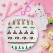 Kerstboomkerstboom Cadeaus Rood groen Papieren Bordje (Feest)