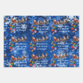 kerstboomkerstkerstbomen - rendieren inpakpapier vel (Voorkant 3)