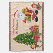 Kerstboomkerstkerstkerstkerstkerstkerstman en Elve Deken (Voorkant Verticaal)