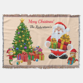 Kerstboomkerstkerstkerstkerstkerstkerstman en Elve Deken