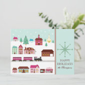 kerstboomkleden feestdagenkaart (Staand voorkant)