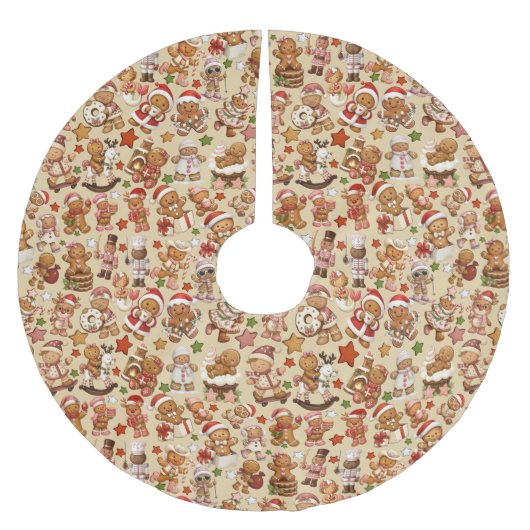 Kerstboomkleed Gingerbread Joy Kerstboom Rok (Voorkant)