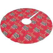 Kerstboomkleed Rood Kerstboom Rok (Gekanteld)