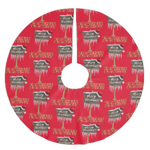 Kerstboomkleed Rood Kerstboom Rok