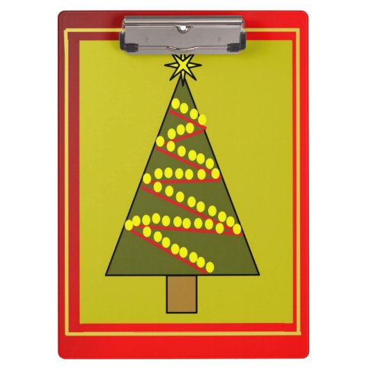 Kerstboomklembord Klembord (Voorkant)
