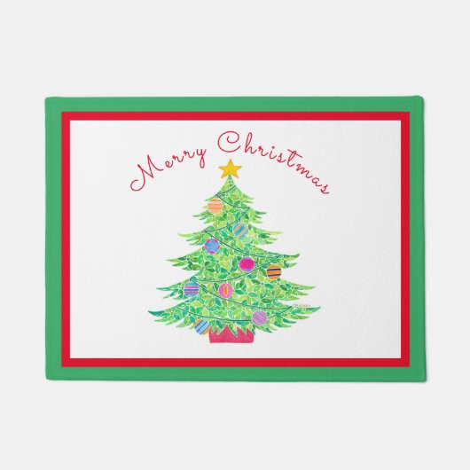 Kerstboomklep Deurmat (Voorkant)