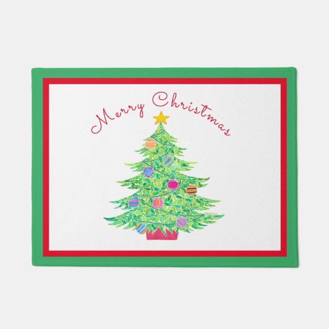 Kerstboomklep Deurmat (Voorkant)