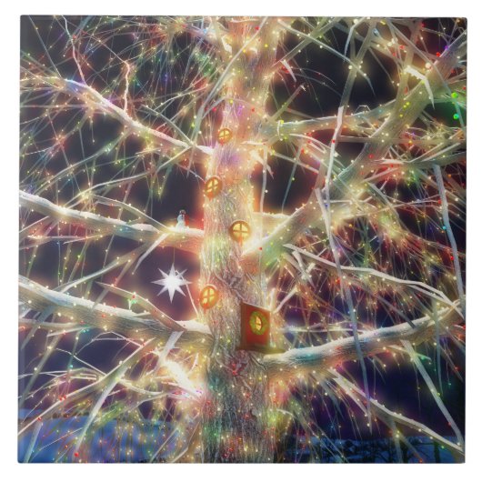 kerstboomklep tegeltje (Voorkant)