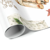  kerstboomkleur Wrapppapier Cadeaupapier (Rol Hoek)