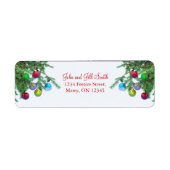  kerstboomkleuren etiket (Voorkant)