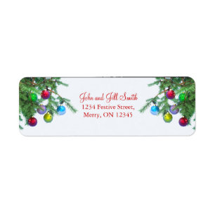  kerstboomkleuren etiket