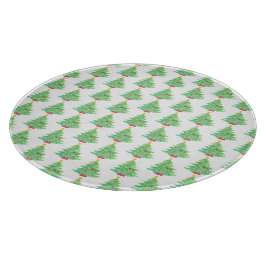 kerstboomknipsel snijplank