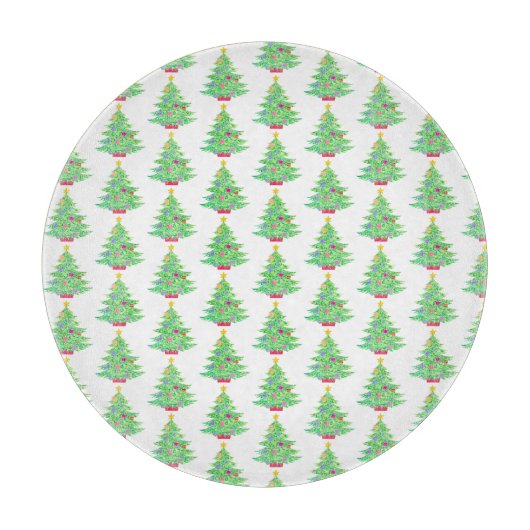 kerstboomknipsel snijplank (Voorkant)