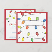 kerstboomkoord van de feestdag van de Lichten Kaart (Voorkant / Achterkant)