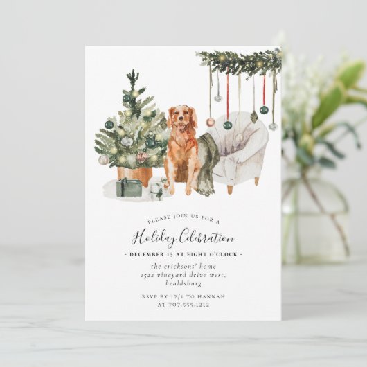 Kerstboomkoorts, feestdag kerstfeest kaart (Staand voorkant)