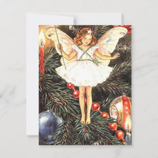 kerstboomkoorts feestdagenkaart (Voorkant)