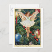 kerstboomkoorts feestdagenkaart (Voorkant / Achterkant)