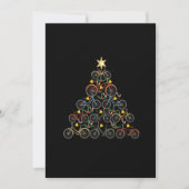 kerstboomkoorts Funny Biker Bicyclist Xmas Save The Date (Voorkant)