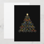 kerstboomkoorts Funny Biker Bicyclist Xmas Save The Date (Voorkant / Achterkant)