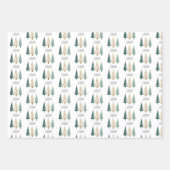 kerstboomkoorts inpakpapier vel (Voorkant 3)